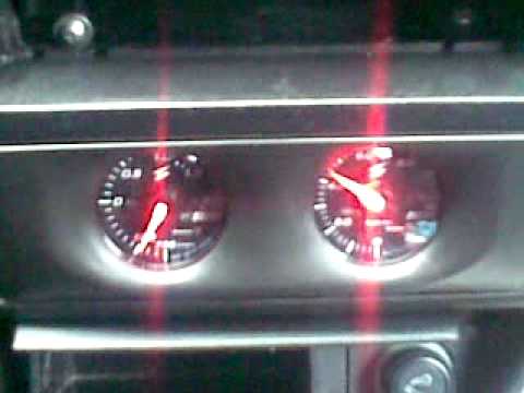 STRI Boost Oil Pressure gauge in Calibra Turbo