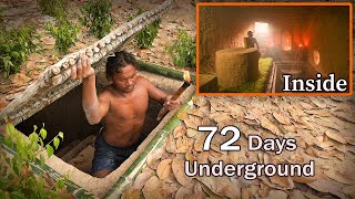 72 Days In Jungle & Building Hidden House - Full Video