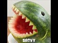 How to Make a Shark Melon | Food DIY