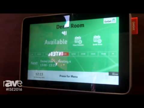 ISE 2016: GoGet Exhibits Room Sync Plus Meeting Room Display