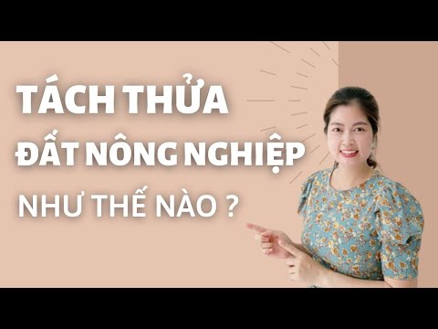 Tách thửa đất nông nghiệp như thế nào ? | Thanh Vân BĐS