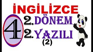 4.Sinif İngi̇li̇zce 2.Dönem 2.Yazili