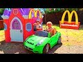 McDonalds 🍔 CON MI COCHE 🚗 DRIVE THRU 👶