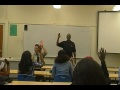 Cephus Uncle Bobby Johnson speaking to Eastbay State students