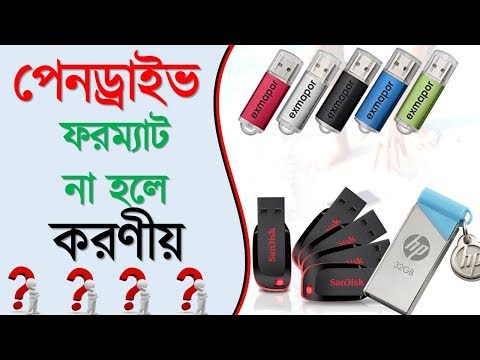 পেনড্রাইভ যদি ফরম্যাট না হলে How to Fix Windows Unable to Format USB Pen Drive ! pen drive