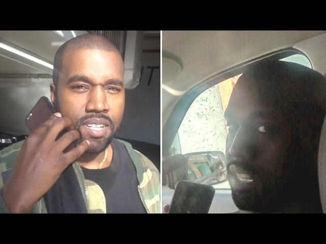 Kanye West Ditches Late Uber And Gets A Ride With Paparazzi - Video