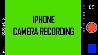 Iphone Camera Recording - Green Screen Footage Download Imovie & Final Cut Pro X