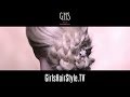 髪型ロング:襟足で三つ編み花ヘアアレンジ/Flower braid hair s