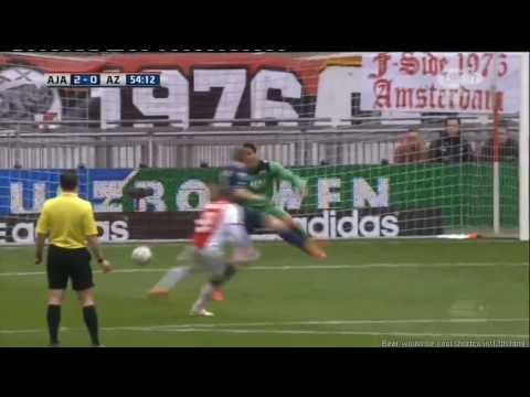 Ajax vs AZ Alkmaar 4-0 Eredivisie 23 02 2014 All goals