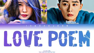 PARK SEO JOON (박서준) & IU (아이유) - Love Poem      [Color coded lyrics Eng/ Rom/ Ha