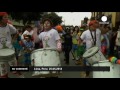 Peruvian clowns march through Lima - no comment