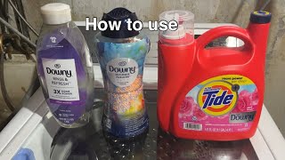 How To Use Tide With Donwy April Fresh, Downy Rinse & Refresh & Ultimate Fusions