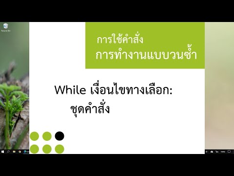 พื้นฐานการใช้คำสั่ง while ในภาษา Python