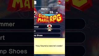 Theres A Secret Code In Super Mario Rpg?
