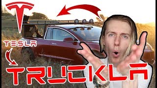 Truckla The Worlds First Tesla Pickup Truck - This Is Something Else... Reaction