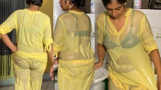 Desi Girl House Cleaning Daily Vlog Desi Girl Bathing In Bathroom Stani Hot Girl New Vlog