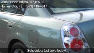 2006 Nissan Altima S for sale in Haines City, FL 33844 at Re