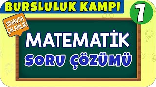 7. Sınıf Matematik Soru Çözümü Bursluluk Sınavı 2021