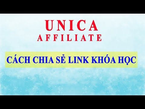 Học kiếm tiền Online - Cách chia sẻ link khóa học trên Unica khi làm Affiliate