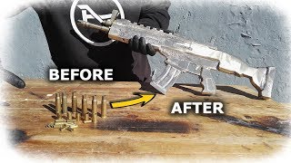 Casting LEGENDARY Golden SCAR from BULLET SHELLS (Aluminium Foil Ball Fortnite Scar Sequel) Casting LEGENDARY Golden SCAR from BULLET SHELLS (Aluminium Foil Ball Fortnite Scar Sequel)