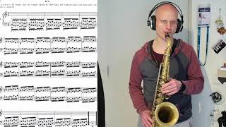 Tenor Sax - Technique - Hanon - Excercise N5 - All 12 Keys - 144 And 152 Bpm