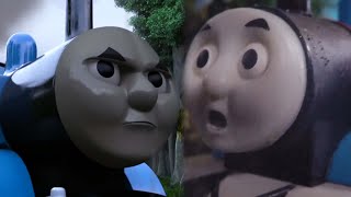Thomas And Nias Big World Bridge Collapse - Big World Big Adventures Hooo Remake Comparison