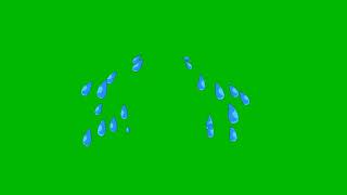 4K Tears Effect Green Screen Green Screen Animation
