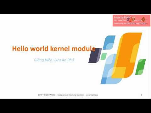 Linux embedded Unit 9 Hello world kernel module