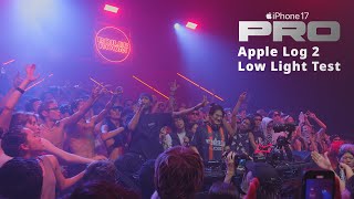 Iphone 17 Pro Low Light Video - Boiler Room Tokyo Apple Log 2