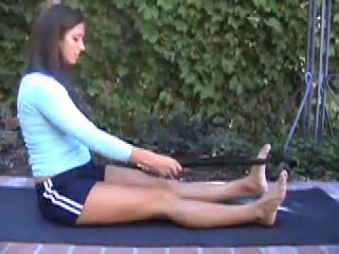 stretches for sciatica. Belt Stretch for Heel Pain