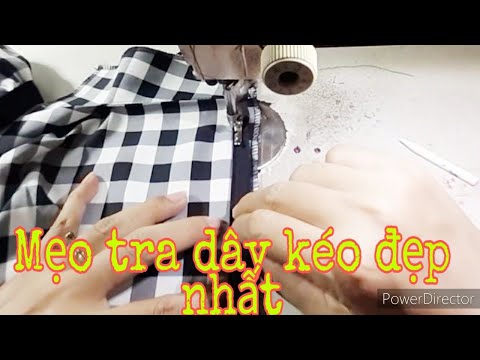 Mẹo nhỏ khi tra dây kéo giọt nước ,khi mặc áo vào không bị hở cổ| Check the dress zipper.