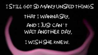 Unsaid Things -Lyrics