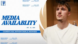 Cooper Flagg, Anthony Davis, & Jason Kidd Post Game Media Availability 101525