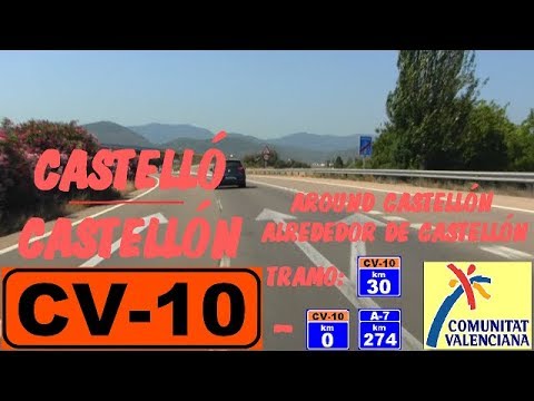 CV-10 Castellón , Alrededor de Castelló de la Plana / Around Castellón , Spain.