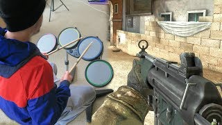Playing Call of Duty with a Rock Band Drum Set Playing Call of Duty with a Rock Band Drum Set