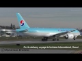 Wild Crazy Wing wave-Korean Air Cargo 777F-HL8005 delivery flight- MUST SEE