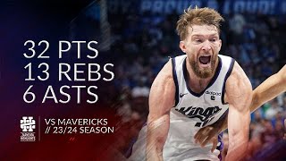 Domantas Sabonis 32 Pts 13 Rebs 6 Asts Vs Mavericks 2324 Season