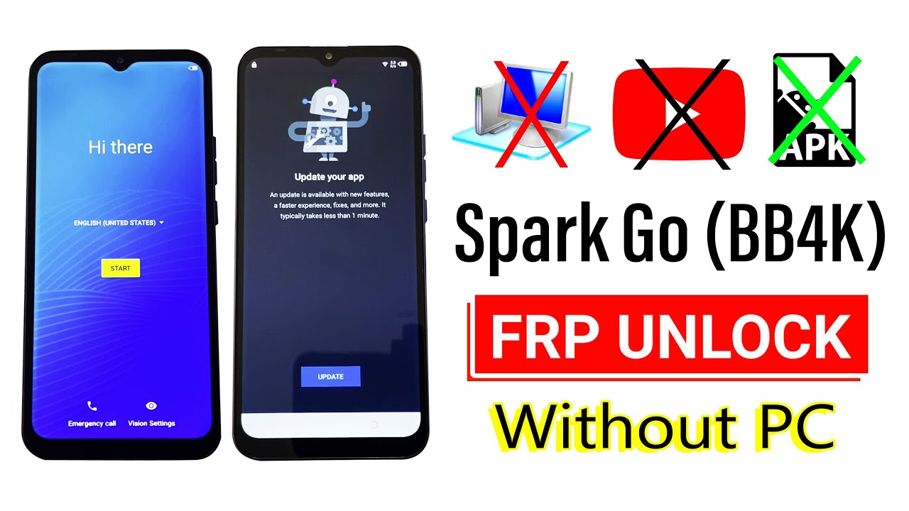 Fixed YouTube Update Tecno Spark Go (BB4K) FRP Bypass | Fixed YouTube Update Tecno Spark Go (BB4K) FRP Bypass |