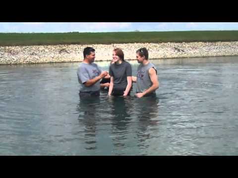 Makayla getting baptized 9/11/11