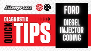 Ford Diesel Injector Coding | Quick Tip | Snap-on Diagnostics UK