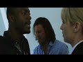 Leverage - Parker and Eliot shove Hardison over the railing (episode clip)