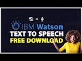 Create Text to Speech Audio with IMB Watson and Download in MP3 for free