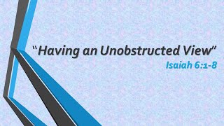 Unobstructed View | January 5, 2020| GCC Live Stream