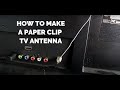 Paperclip Antenna Gets 20 Free Channels | HD TV for Free! | Homemade DIY Legal Cable