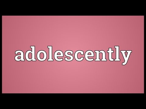 Header of adolescently