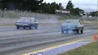 Drag race - Cougar vs Statesman