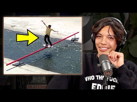 Chris Chann Skated A Flat Bar Across The LA River?!