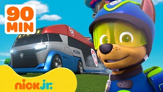 PAW Patrol Best Moments on the PAW Patroller! w/ Chase 🚐 90 Minute Compilation |