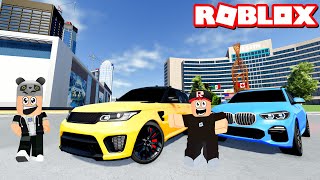 Range Rover ve Bmw Jeep Arabalar ile Kapıştık!! - Panda ile Roblox Driving Empir