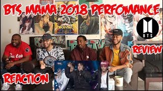 BTS ????? Fake Love + Anpanman Performance + INTRO'S @ MAMA 2018 (BTS REACTION)